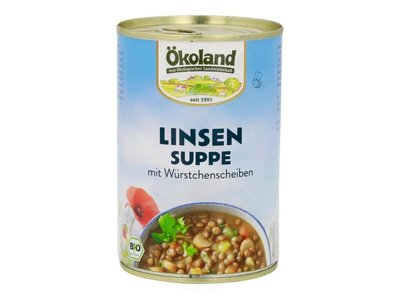 Produktfoto zu Linsensuppe mit Würstchenscheiben