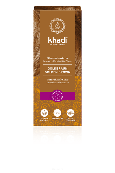 Produktfoto zu Pflanzenhaarfarbe Goldbraun