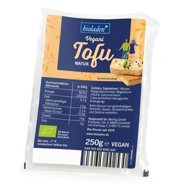 Produktfoto zu Tofu natur, vakuum, Bioladen