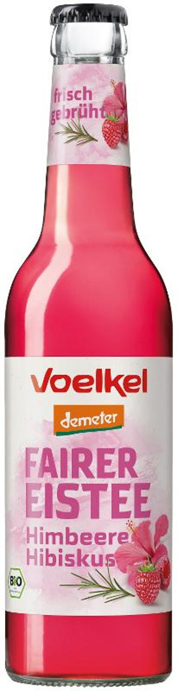 Produktfoto zu Eistee mit Himbeere Hibiskus