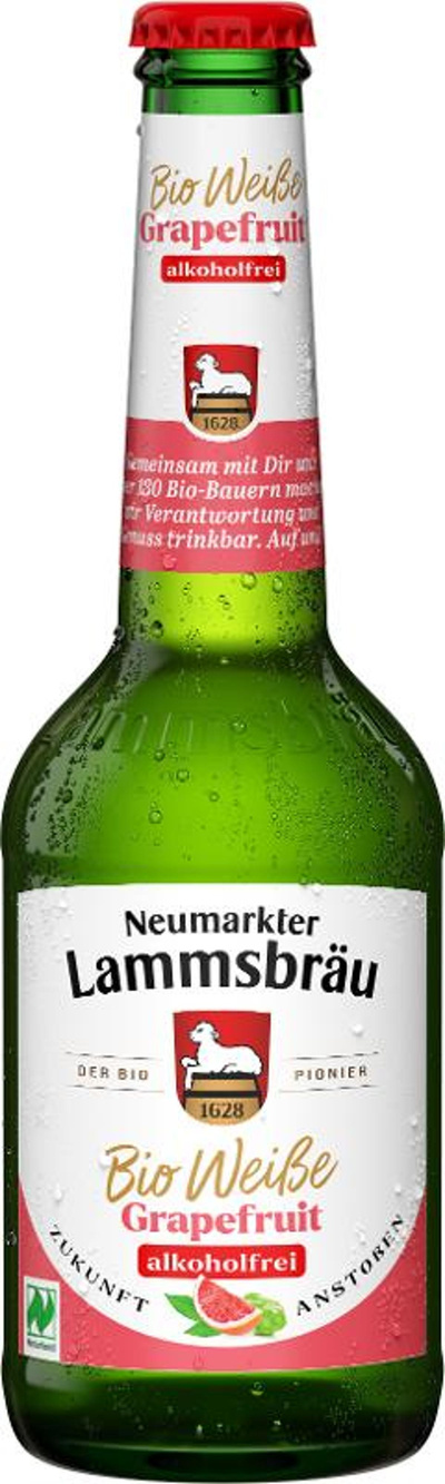 Produktfoto zu Lammsbräu Bio Weiße Grapefruit alkoholfrei