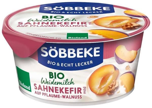 Produktfoto zu Sahnekefir auf Pflaume-Walnuss